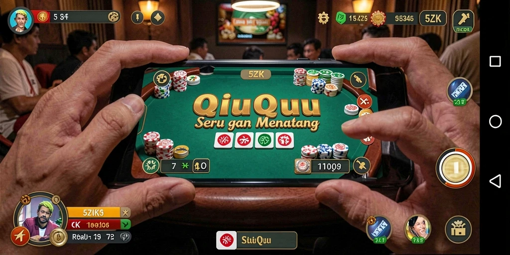 Tampilan gameplay QiuQiu yang menarik dalam 5ZK.