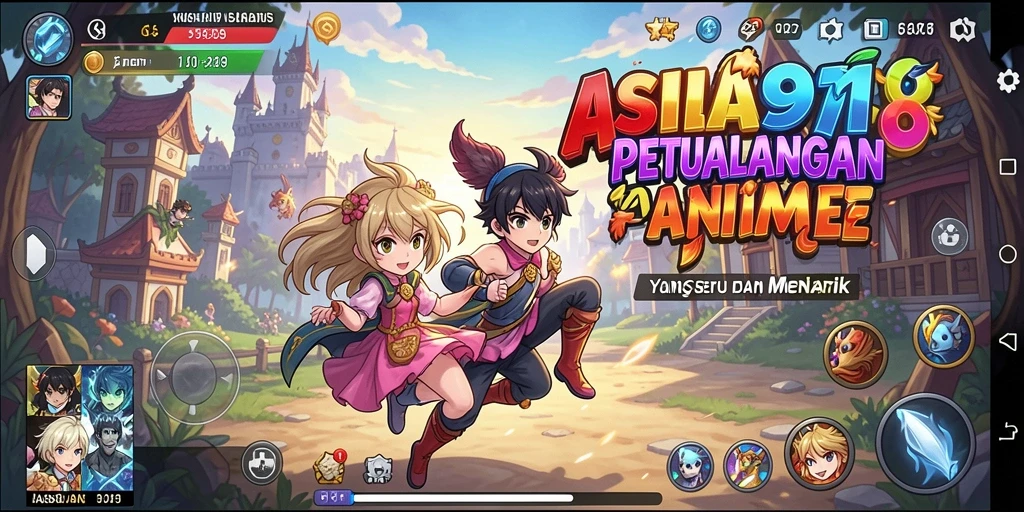 Screenshot gameplay ASIA918 menampilkan aksi seru dalam dunia anime.