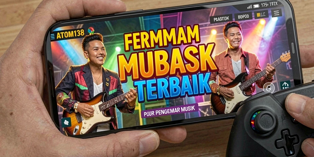Tampilan gameplay ATOM138 dengan interaksi musik yang seru.