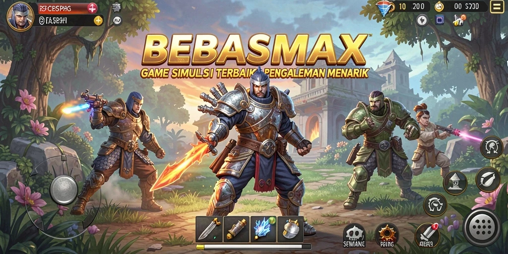 Tampilan menarik dari gameplay BEBASMAX yang penuh interaksi.