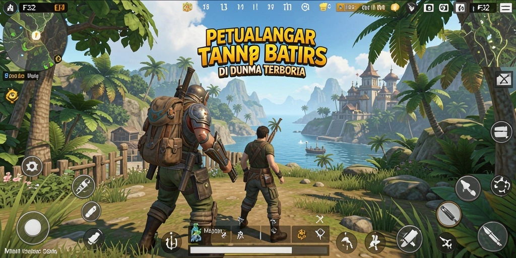 Tampilan gameplay F32 dengan petualangan Open World yang luas.