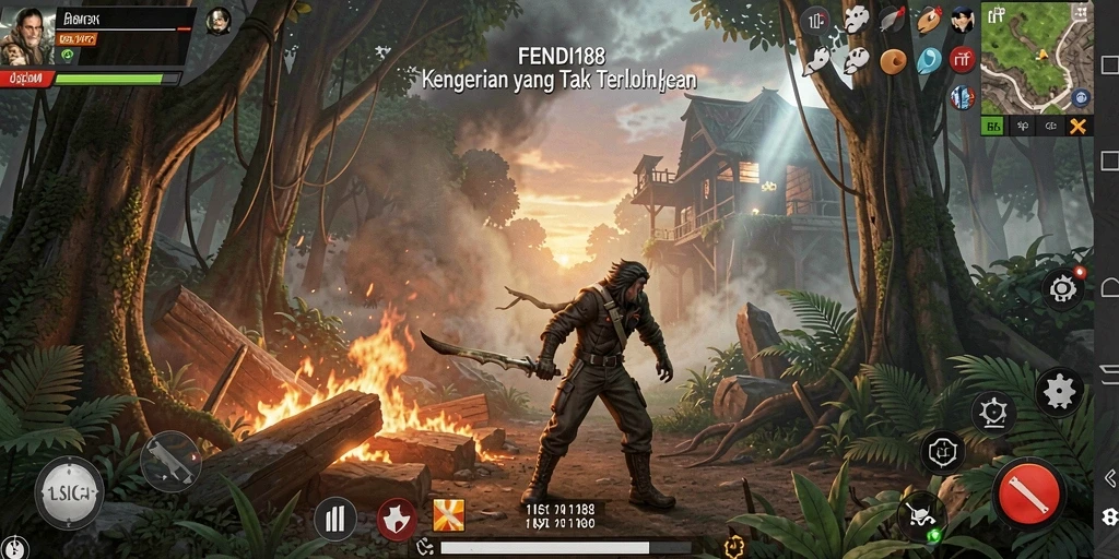 Screenshot menampilkan gameplay menegangkan di dalam kegelapan.