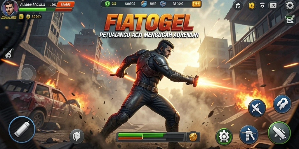 Screenshot gameplay FIATOGEL menampilkan aksi seru yang menggugah adrenalin.