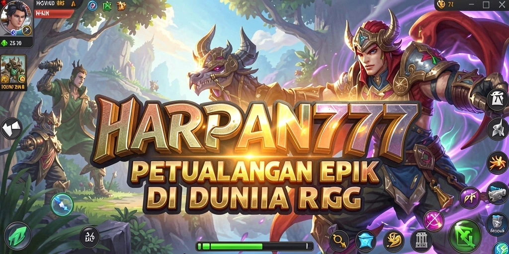 Screenshot gameplay epik dari HARAPAN777 yang menampilkan pertarungan seru.