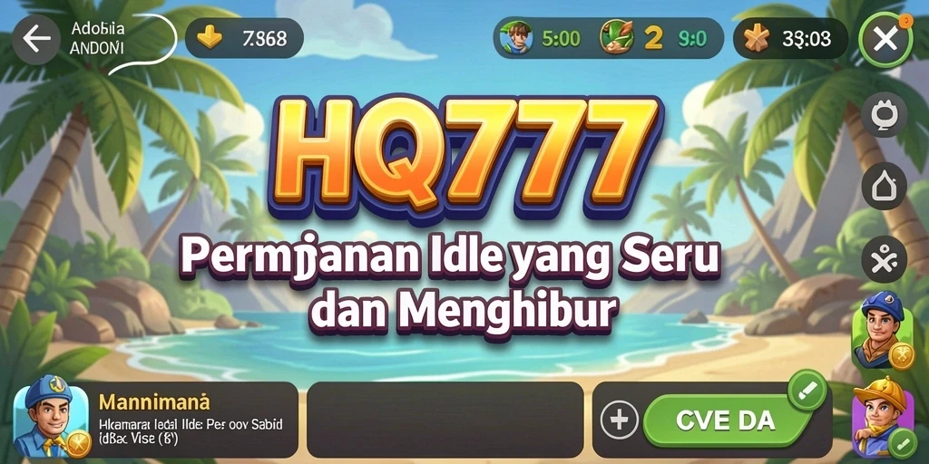 Tampilan gameplay HQ777 yang menarik dan interaktif.