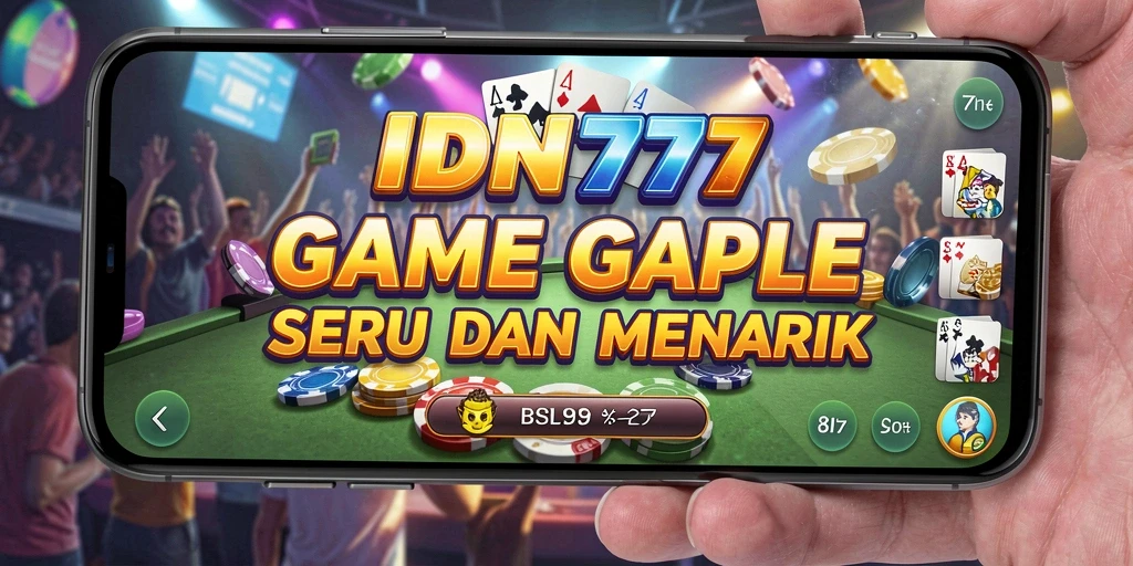 Tampilan antarmuka gameplay Gaple yang menarik di IDN777.