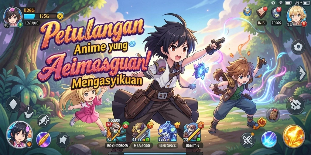 Tampilan gameplay seru di IDX66 dengan karakter Anime yang menawan.