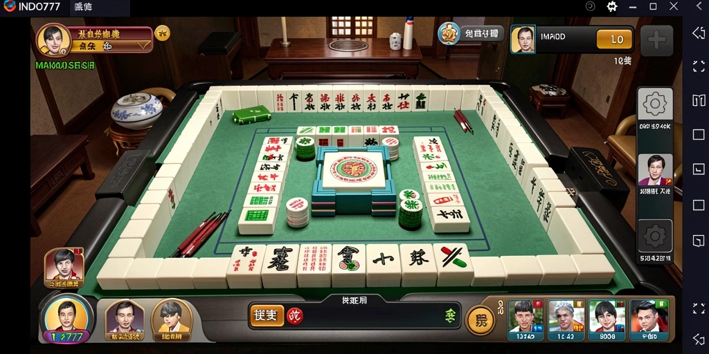 Screenshot permainan INDO777 menampilkan gameplay Mahjong yang menarik.