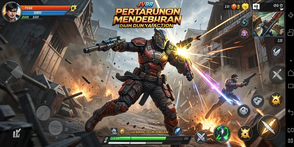 Tampilan utama dari gameplay JV88 yang memukau dan penuh aksi.
