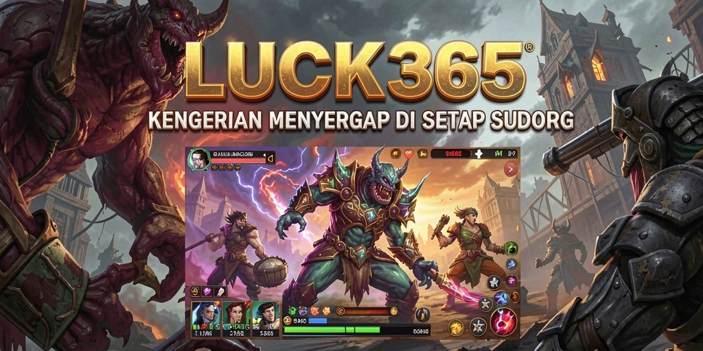 Tampilan gameplay LUCK365 dengan nuansa horor yang mencekam.