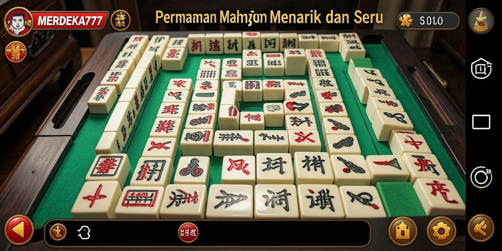 Screenshot MERDEKA777 menunjukkan gameplay Mahjong yang seru dan mengasyikkan.
