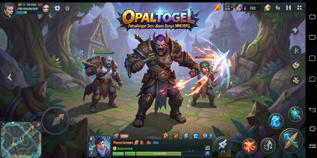 Screenshot gameplay OPALTOGEL yang menunjukkan petualangan seru di dunia MMORPG.