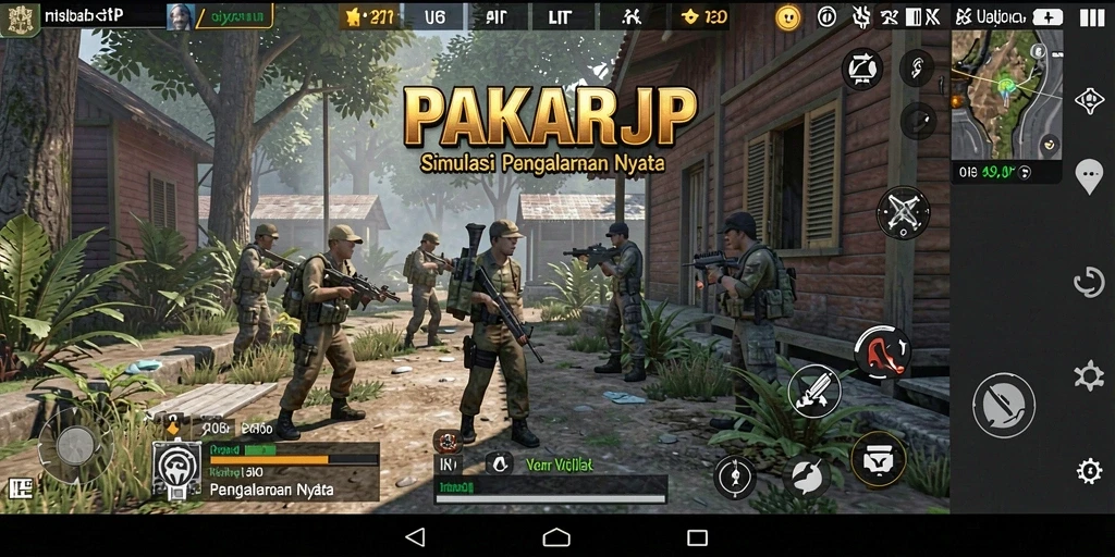 Screenshot utama PAKARJP menunjukkan gameplay penuh aksi dan interaksi yang menarik.