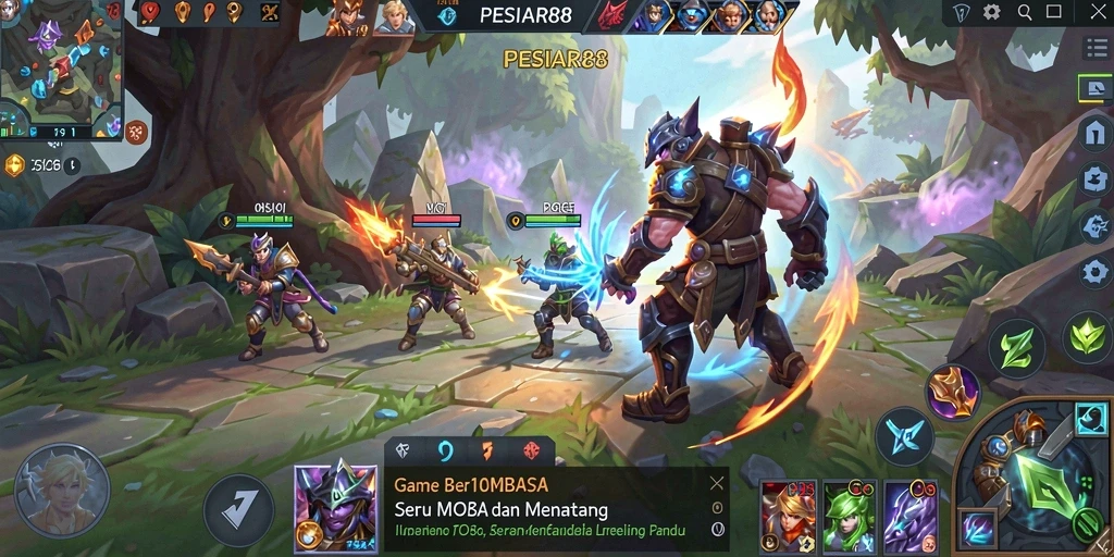 Tampilan gameplay PESIAR88 yang seru dan menegangkan.