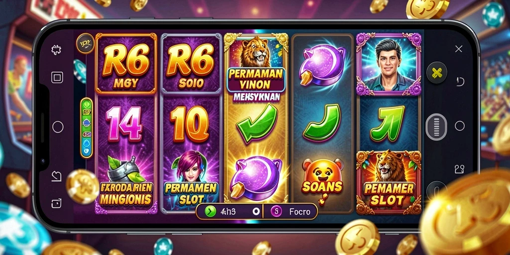 Tampilan menarik dalam permainan slot R6R6 yang penuh warna.