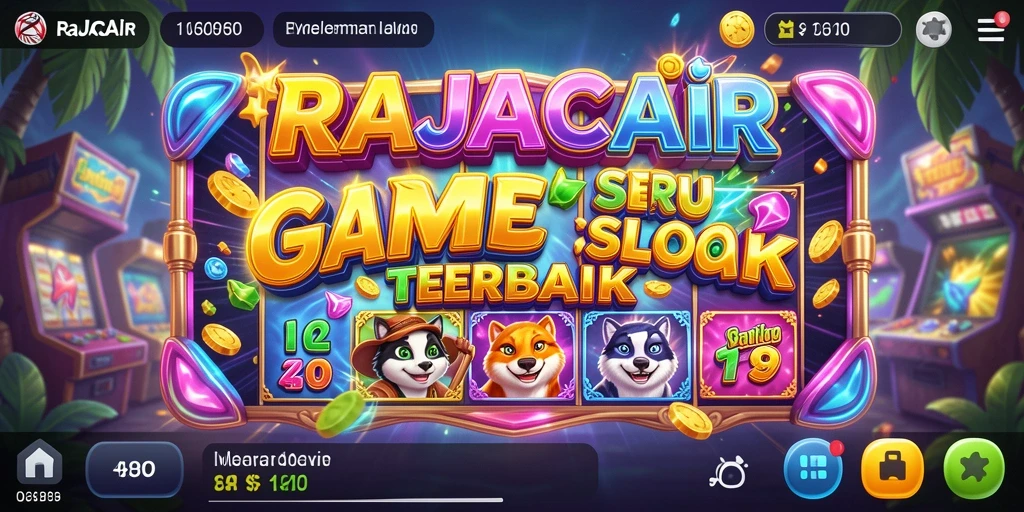 Screenshot utama RAJACAIR menampilkan gameplay Slot yang mendebarkan.