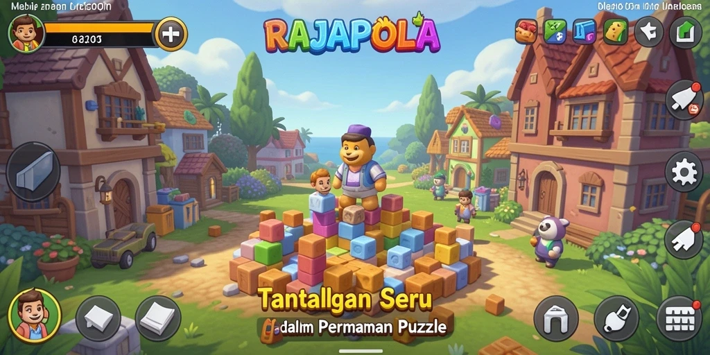 Tampilan gameplay RAJAPOLA yang menarik dan penuh tantangan.