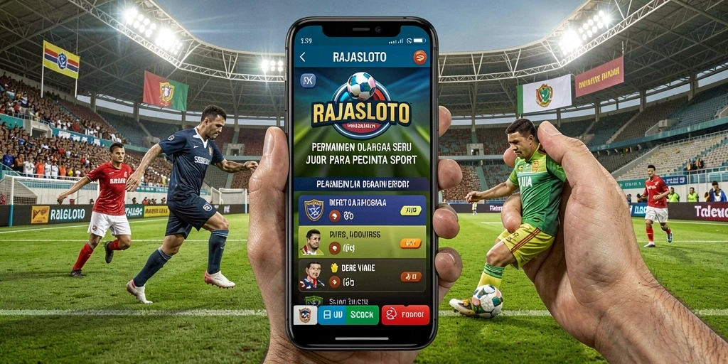 Tampilan gameplay seru di RAJASLOTO yang menunjukkan kompetisi olahraga.
