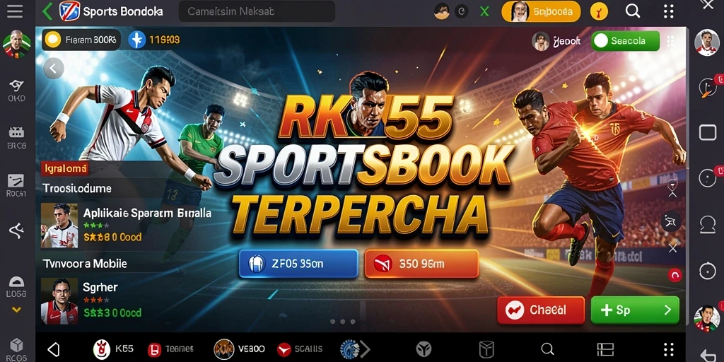 Tampilan gameplay <strong>RK55</strong> yang menarik dan intuitif untuk taruhan olahraga.