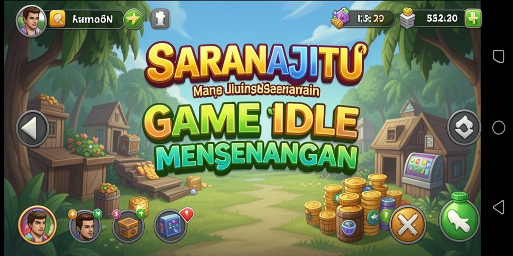 Tampilan gameplay yang menarik dalam SARANAJITU.