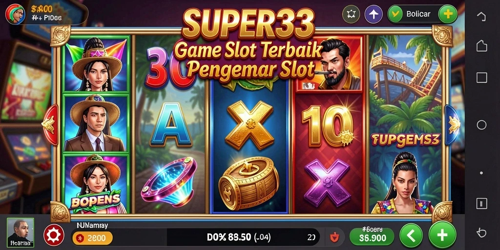 Tampilan gameplay menarik dari SUPER33 dengan mesin slot yang beragam.