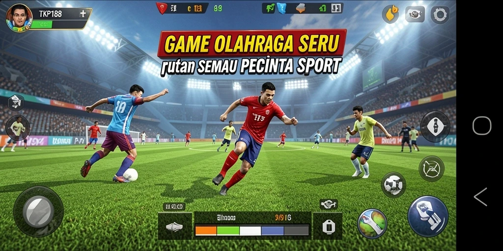 Tampilan gameplay TKP188 yang menegangkan dalam olahraga.
