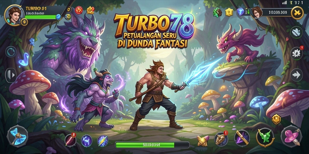 TURBO78 menampilkan gameplay petualangan yang seru dan menantang.