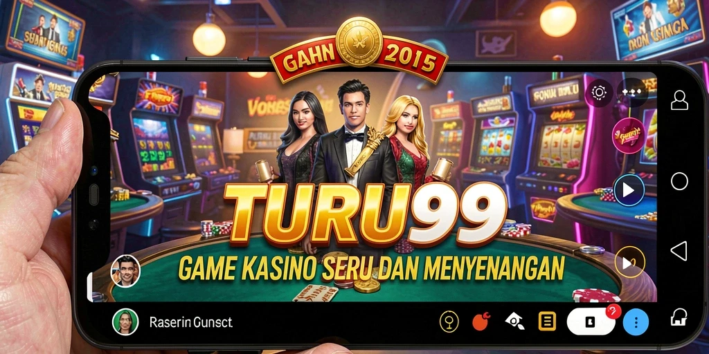 Screenshot gameplay TURU99 yang menampilkan suasana kasino.
