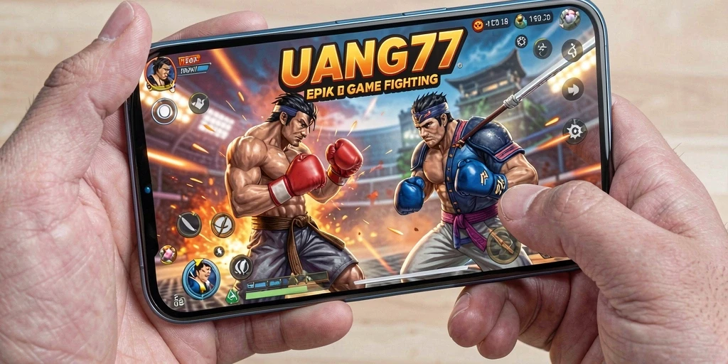 Tangkapan layar UANG77 menampilkan pertarungan seru dengan efek visual yang mengagumkan.