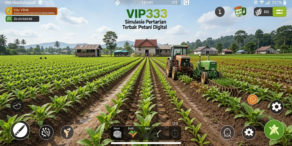 Tampilan gameplay menarik dari VIP333 dengan elemen pertanian.
